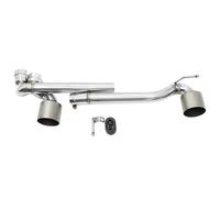 Car Exhaust Pipe For BMW E90 E92 325i 330i 304 Stainless Steel Conversion Left To No Welding Clamp-on 335i Style Dual Exit Exhaust(Matte)