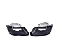 Car Exhaust Pipe For BMW For X5 For X6 For X7 G05 G06 G07 2022+ Muffler Tip Quad 304 Stainless Steel Nozzle Exhaust Trim Tailpipe Car Exhaust Tip(Black A)