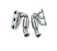 Car Exhaust Pipe For Boxster For Cayman 987.2 2008 2009 2010 2011 2012 Exhaust Manifold Stainless Steel Exhaust Tips(Without catalysis)