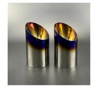 Car Exhaust Pipe For Mazda 3 For Axela For 6 For Atenza For CX-5 CX5 CX-4 For CX-30 CX-8 For CX-9 STAINLESS STEEL EXHAUST TAIL REAR MUFFLER TIP PIPE COVER(A type Blue 2pc)