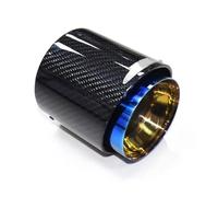 Car Exhaust Pipe For MINI For Cooper F54 F55 F56 F57 F60 R55 Carbon Fiber Car Exhaust Tailpipe Muffler Tube Stainless Steel Glossy Black/Blue Style(Blue)