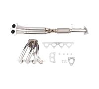 Car Exhaust Pipe For Prelude H22 H-Series 1992-1996 Swap Stainless Steel TRI-Y Exhaust Manifold Header Silver 4-2-1 Exhaust Tube Pipe