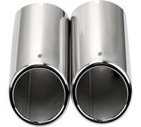 Car Exhaust Pipe for Q3 2013-2015 Exhaust Tail Pipe Car Rear Bumper Exhaust Tips Muffler Decoration End Pipes C Blue (A Silver)