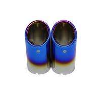 Car Exhaust Pipe Muffler For E30 E36 E46 E90 E91 E92 E93 F30 320i 325i 328i M Power Tip Turbo Sound Whistle Auto Car Styling(2pcs Blue)