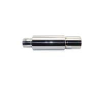 Car Exhaust Pipe Muffler Tail Pipe Universal Stainless Steel Interface 51 57 63MM Exhaust System End 76mm Exhaust Tip Tail Pipe(007 Silver 63mm)