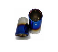 Car Exhaust Pipe Muffler Tip Cover For A4 B8 A3 8V 8P A1 Q5 Car Styling Accessories(2pcs Blue)