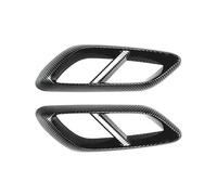 Car Exhaust Pipe Pair Rear Exhaust Muffler Tail Pipe Cover Trim For Mercedes For Benz E-Class W214 For AMG Sedan E260 300 2024-2025 Car Exhaust Tailpipe(Carbon Fiber Look)