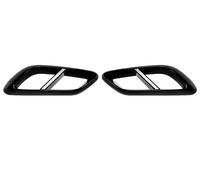 Car Exhaust Pipe Pair Rear Exhaust Muffler Tail Pipe Cover Trim For Mercedes For Benz E-Class W214 For AMG Sedan E260 300 2024-2025 Car Exhaust Tailpipe(Glossy Black)