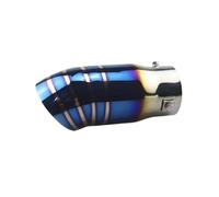 Car Exhaust Pipe Personalized Modification Of Car Tailpipe, Stainless Steel, Muffler, Baked Blue Metal Exhaust Pipe, Diameter 2.5 In Rear Muffler Tip
