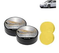 Car Exhaust Pipe Polishing Paste Kit with Sponge,Metal Polishing Paste Pipe Pads,Metal Polishing Care Kit, for Chrome & Stainless Steel, Buffing & Finishing (2PCS)