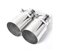 Car Exhaust Pipe Rear 1 PC Stainless Steel Universal Exhaust System End Pipe Car Exhaust Pipe Single Straight Muffler Tip For Mitsubishi Exhaust Pipe(ID 54 OD 101 MM)