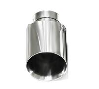 Car Exhaust Pipe Rear 1 PCS Car Modified 304 Stainless Steel Exhaust Pipe Universal Bevel Edeg Muffler Tip For Mazda Taipipe Nozzle Exhaust Pipe(ID63MMOD101MM)