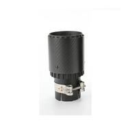 Car Exhaust Pipe Rear 1Pc Car Modification Black Exhaust Pipe Tail Throat With Matt Carbon Fiber Muffler Tip Exhaust Pipe(A-54MM IN 89MM OUT)