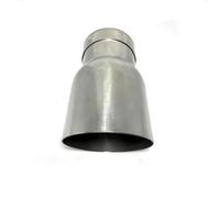 Car Exhaust Pipe Rear 1PCS 304 Stainless Steel Universal Automobile Exhaust Tip Muffler Tailpipe Car Modification Exhaust Pipe(60MM IN-101MM OUT)