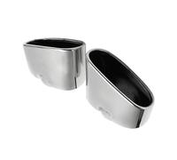 Car Exhaust Pipe Rear 2pcs Stainless Steel Chrome Exhaust Dual Tail Pipe Muffler Tip For BMW X5 E70 2000-2016 Exhaust Pipe