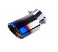 car exhaust pipe Stainless Steel Car Exhaust for Pipe 2.5Inch/63mm Tail Muffler Tip Cover Roasted Blue 1 Pc Tailpipe for
