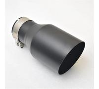 Car Exhaust Pipe Stainless Steel Vehicle Refitting Universal Black Muffler Tail Throat Car Modification For Bmw For E90 Exhaust Tip W222 Pipe(54 IN-76 OUT)
