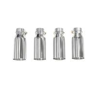 Car Exhaust Pipe Tail Throat 4pcs Exhaust Tip For BMW For M3 E9x E90 E92 E93 80MM EXHAUST TIPS 190mm Muffler Tailpipe Nozzle(Silver)