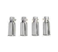 Car Exhaust Pipe Tail Throat 4pcs Exhaust Tip For BMW For M3 E9x E90 E92 E93 80MM EXHAUST TIPS 190mm Muffler Tips(Silver)