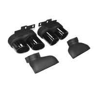 Car Exhaust Pipe Tail Throat Car Exhaust Tailpipe For A6 A7 C8 Muffler Upgrade For S6 S7 2019-2024 Quad Exit Stainless Steel Nozzle(To cut Black)