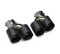 Car Exhaust Pipe Tail Throat Dual Quad Carbon Fiber Muffler Exhaust System Nozzle Tailpipe For BMW G20 G21 For M340i G42 440i G22 For M240i