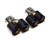 Car Exhaust Pipe Tail Throat Dual Quad Carbon Fiber Muffler Exhaust System Nozzle Tailpipe For BMW G20 G21 For M340i G42 440i G22 For M240i