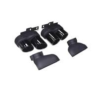 Car Exhaust Pipe Tail Throat For C8 A6 A7 2018-2023 Exhaust Conversion Upgrade For S6 S7 4 Outlet Carbon Fibre Black Tailpipe Silencer