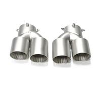 Car Exhaust Pipe Tail Throat Quad Carbon Fiber Exhaust Tip For BMW G22 G23 For M440i 2021 2022 Dual Pipe Muffler System Nozzle Tailpipe