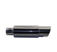 Car Exhaust Pipe Tailpipe Car Exhaust Pipe Muffler Tail Pipe Universal Stainless Steel Interface 51 57 63MM Exhaust System End(002 Titanium 51mm)
