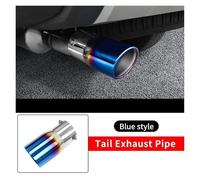 Car Exhaust Pipe Tailpipe For Toyota For Land For Cruiser 250 For Prado For Lc250 2024 2025 1958 First Edition For FJ250 Stainless Steel Tailpipe Exhaust Accessories Exhaust Tail Piece Tip(Blue)