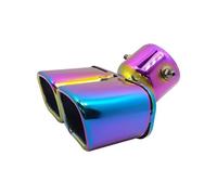 Car Exhaust Pipe Tailpipe Universal Auto Round Exhaust Muffler Tip Exhause 1 To 2 Dual Pipe Trim Modified