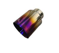 Car Exhaust Pipe Titanium Alloy Blue Muffler Tip Exhaust Pipe Big SizeTails Throat Nozzles For Nissan For GTR R35