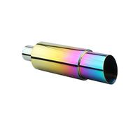 Car Exhaust Pipe Universal Car Exhaust Muffler Performance Stainless Steel Straight Through Enhance Sound And Style Exhaust Tips(Colorful)