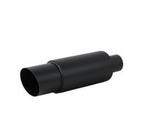 Car Exhaust Pipe Universal Car Exhaust Muffler Performance Stainless Steel Straight Through Enhance Sound And Style Exhaust Tips(Matte black)