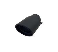 Car Exhaust Pipe Universal Car Exhaust Muffler Tip Round Stainless Steel Modified Tail Rear Chrome Pipe Tailpipe(A153 Frosted)