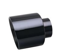 Car Exhaust Pipe Universal Exhaust Pipe Tail Pipe 63mm Inlet 127mm Outlet Stainless Steel Exhaust Nozzle Tip Exhaust Nozzle Exhaust Tube Pipe(S0DM2023c0)