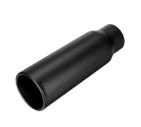 Car Exhaust Pipe Universal Straight Exhaust Tip 3 Inch Inlet 4 Inch Outlet 12 Inch Length Stainless Steel Muffler For Car Tailpipe Rear Muffler Tip