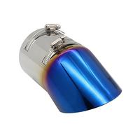 Car Exhaust Pipes Exhaust Muffler Tip Universal Stainless Steel Large Diameter 96mm Auto Muffler Car Styling Mufflers Exhaust Tail Throat Pipe Tip (Color : Blue)