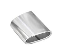 Car Exhaust Pipes For 318 X3 E83 F25 Exhaust Trim Car Exhaust Cover Muffler Tip Stainless Steel Modified Rear Tailpipe(Silver)