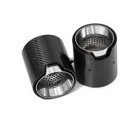 Car Exhaust Pipes For F30 M335i M340i F32 F33 F36 M435i M440i 2pcs Car Exhaust Tip ID60mm Muffler Tip Tailpipe(Silver)