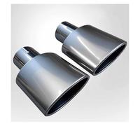 Car Exhaust Pipes For W211 C300 1pc Stainless Steel Oval Exhaust Tip 57mm Car Muffler Tail Throat Modification Tailpipe Exhaust Pipe Tips Muffler(1pcs Silver)