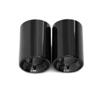 Car Exhaust Pipes For X1 F48 2016-2019 2020 2021 2pcs Exhaust Tip 304 Stainless Steel Car Exhaust Pipe Outlet Decoration Silencer Exhaust Trims(Black)