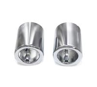 Car Exhaust Pipes For X1 F49 F48 2019 2021 2020 2pcs Exhaust Tip Trim Cover Exhaust Tip Replacement Tailpipe Nozzle Muffler Tip Tuning(Silver)