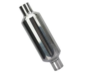 Car Exhaust Resonator - Enhanced Flow Design, Acoustic Noise Silencer, Custom Performance Upgrade, Vibration Control Muffler | Rust Resistant Finish, Component Replacement for Motorcycle Vehicle