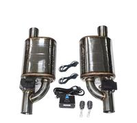 Car Exhaust System Electric Valve Control Pipe Kit Adjustable Angle Silencer Stainless Universal Car Exhaust Tail Pipe(2 modes 63MM)