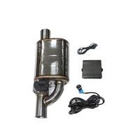 Car Exhaust System Electric Valve Control Pipe Kit Adjustable Angle Silencer Stainless Universal Car Exhaust Tail Pipe(Button RIGHT 51MM)