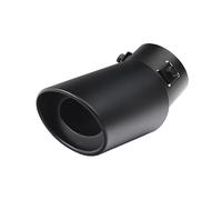 Car Exhaust System Universal Car Accessories Stainless Steel Adjustable Exhaust Tip Tailpipe Tail Pipe(Black Bending)