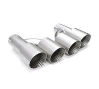 Car Exhaust Tail 1 PCS For Golf R For MK7 For GTI Exhaust Matte Stainless Steel Dual Tip Universal Muffler Tip H TYPE Nozzle Exhaust Pipe(Left ID60MMOD114MM)
