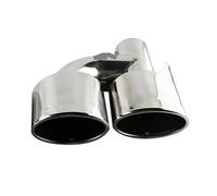 Car Exhaust Tail 1SET 2.5'' Inelt universal Car dual exhaust tips for C63 C200 C250 C300 C350 W204 muffler tailpipe with logo