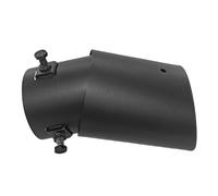 Car Exhaust Tail Car Exhaust Muffler Tip Aluminum Alloy Tail Throat Tailpipe Oval Rear Modification Parts Exhausts Tailpipe(Curved)